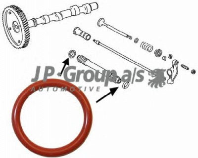 JP GROUP 8111001603 -  Прокладка, предохранительная труба штанги толкателя